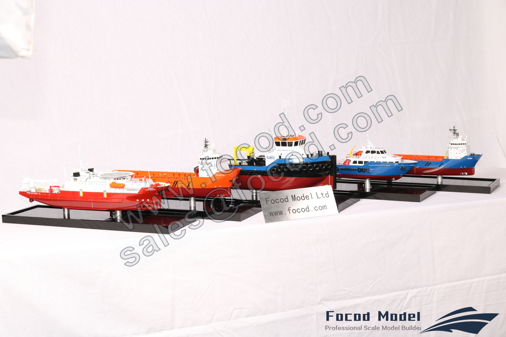 customized model of five 40cm ship models